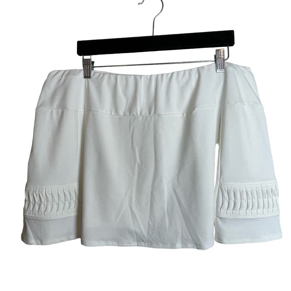 Chrissie by Tail White Active Skirt XXL – Flounce Hem Tennis‎ Skort w/ Pocket